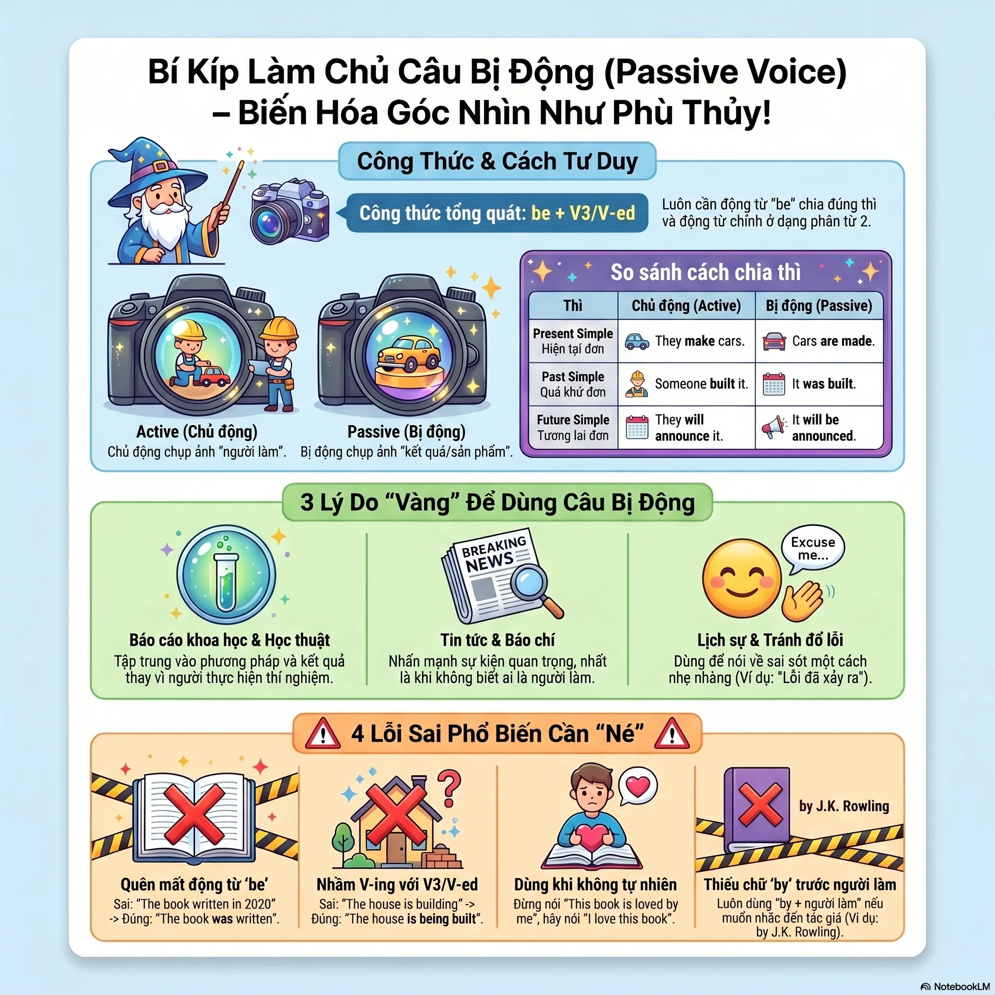 Passive Voice in Use · Câu bị động thực hành