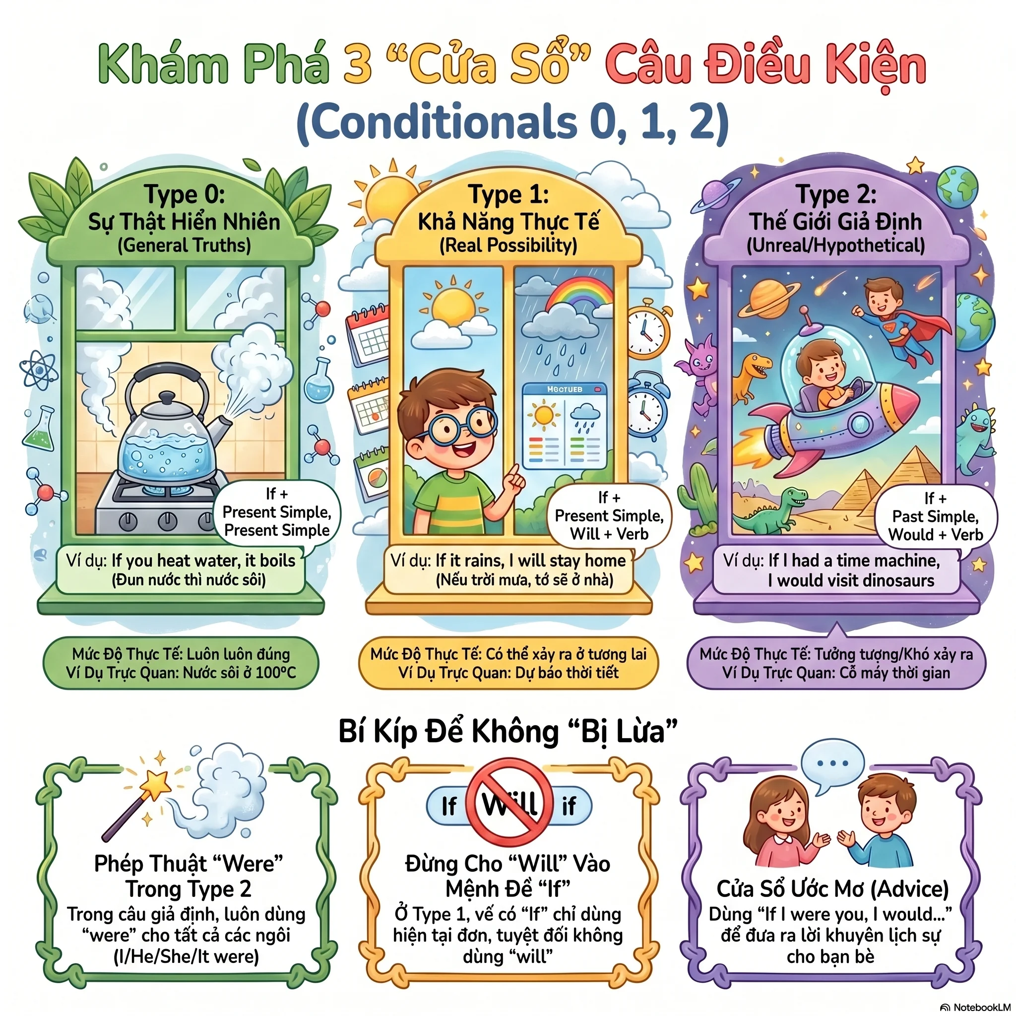 Conditionals 0, 1, 2 · Câu điều kiện